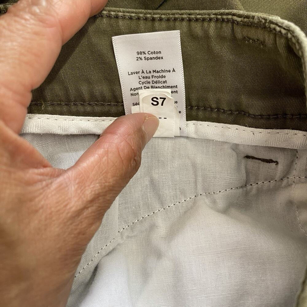 Talbots Straight Leg Long Chino Pants Women’s Size 8 Preppy Moss Green Tall - Picture 8 of 14